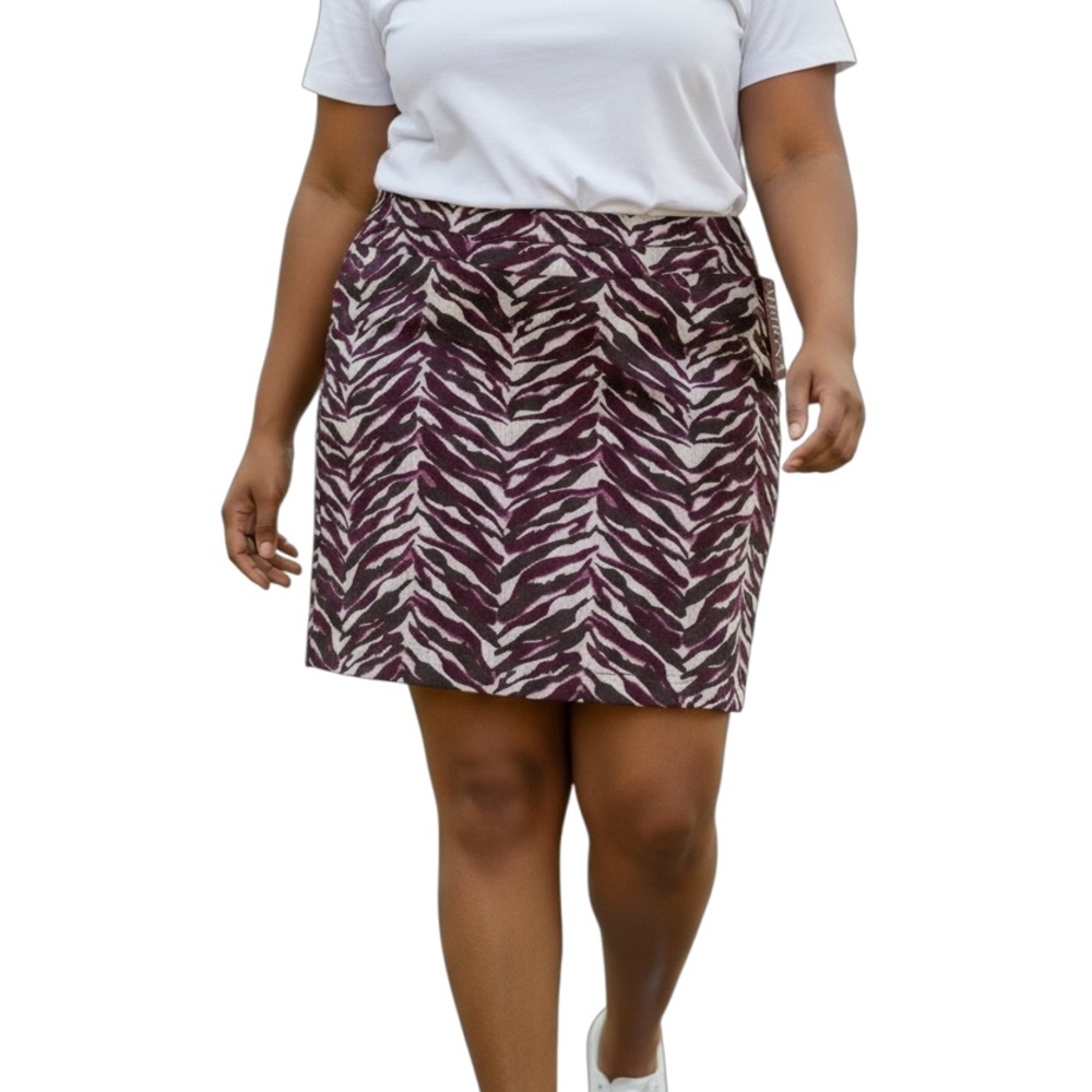Merona Women’s Size 16 Zebra Print Skirt